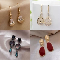new fashion trendy vintage s925 silver earrings for women long tassel dangle earrings exquisite hoop earring wedding jewelry