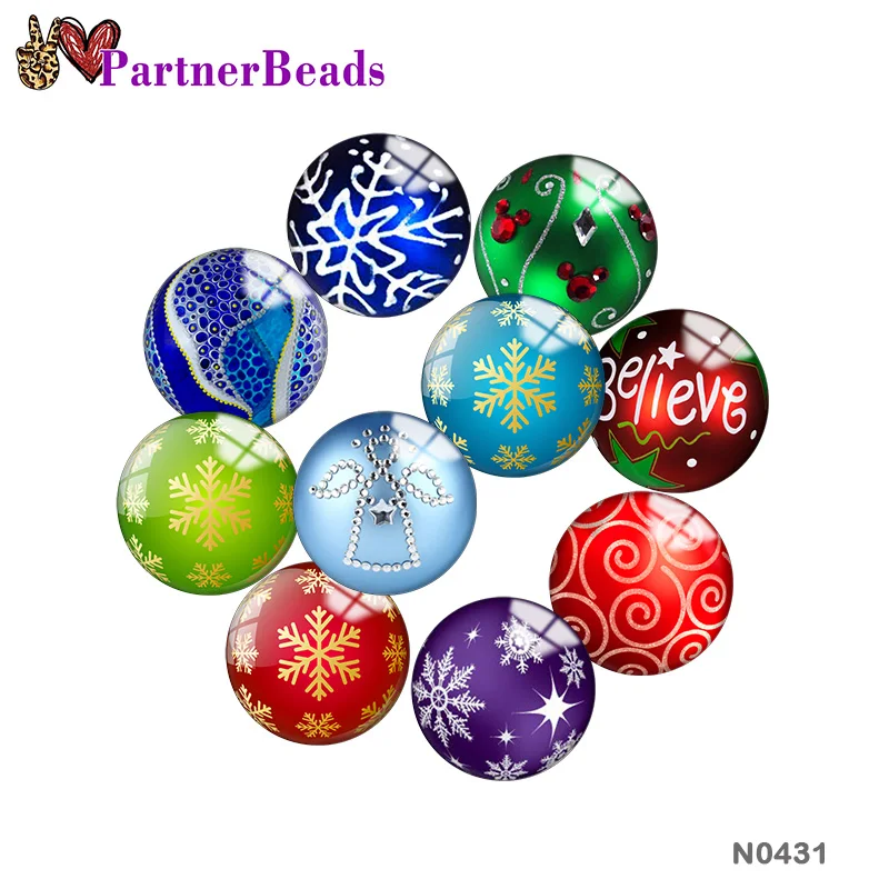 

Christmas Image printing metal DIY snap button accessories Fit bag hat Clothes shoes N0431