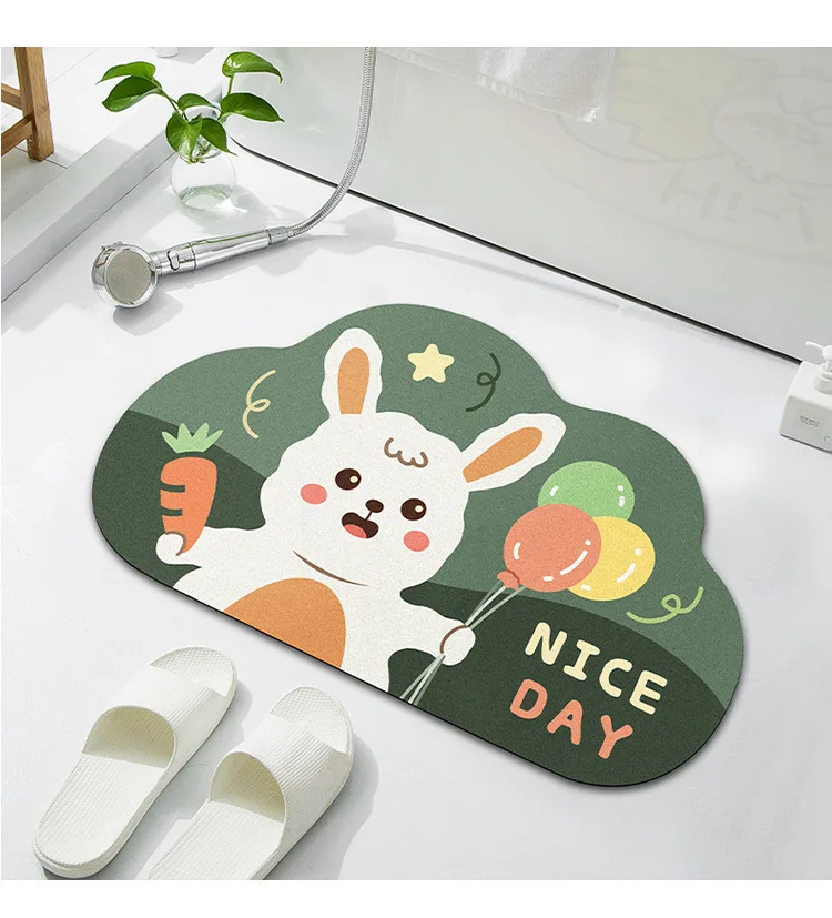 

Коврик для ванной Быстросохнущий, 40 х60 см, нескользящий, маслостойкий