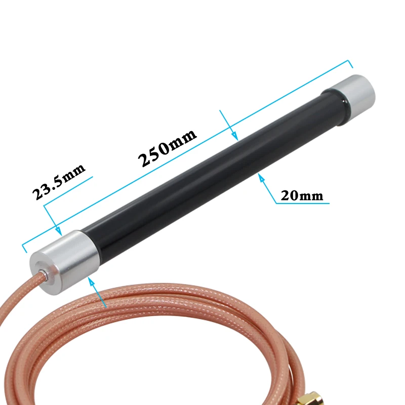 High-power 4G LTE fiberglass waterproof antenna 3G 4G omnidirectional high-gain NB-iot IoT antenna 800-2700mhz outgoing RG142