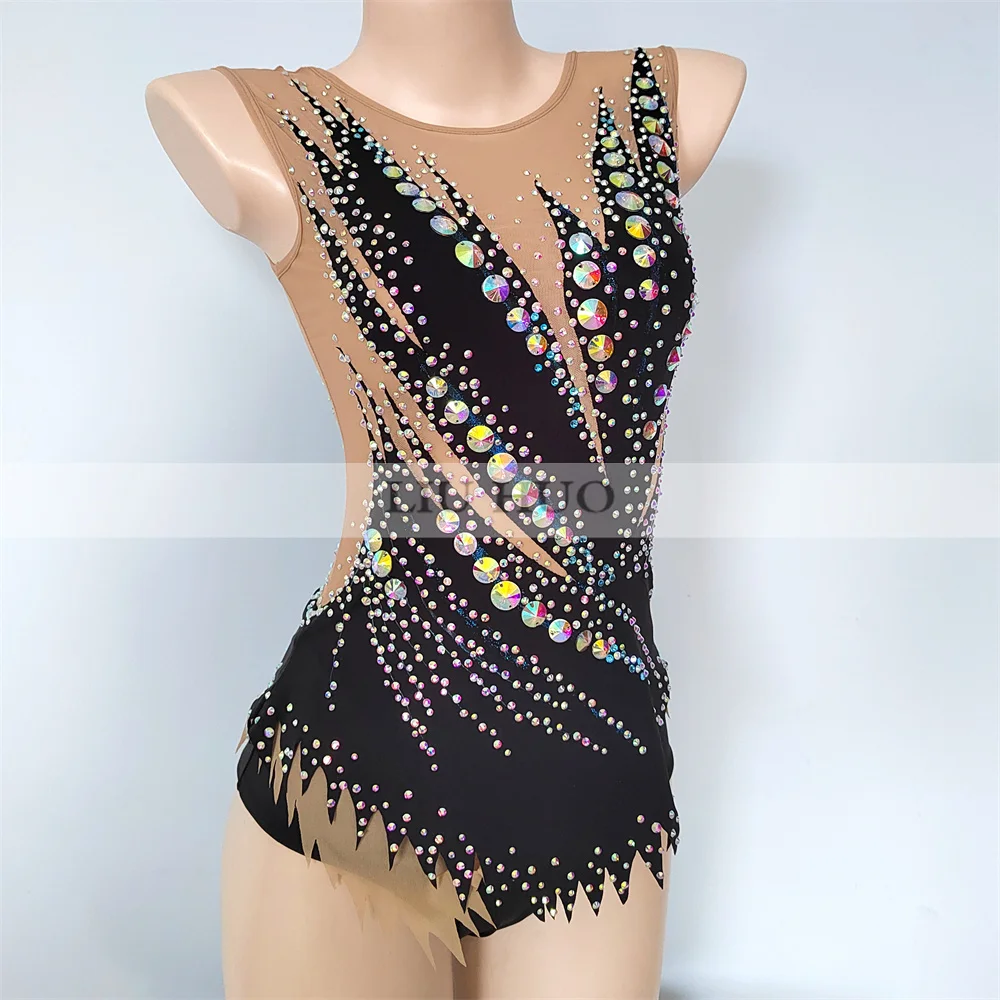 Трико LIUHUO для ритмической гимнастики индивидуальный костюм взрослых и женщин