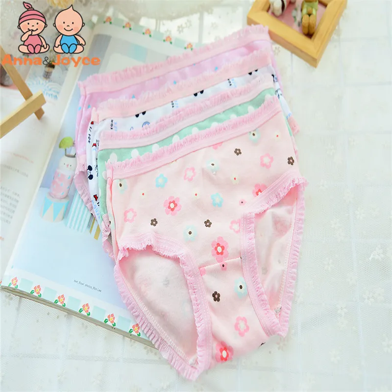 

6pcs/lot Girls Underpant Briefs Shorts Kids Briefs Print Panites Girl Cotton Panties Girls Briefs Suit 2-10 Years
