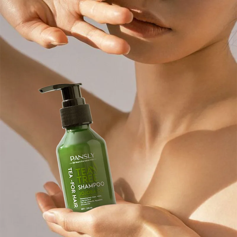 

100ml Tea Tree Jojoba Essential Oil Hair Care Treatment Shampoo Refreshing Anti-dandruff Therapeutic Oil Control Shampoos