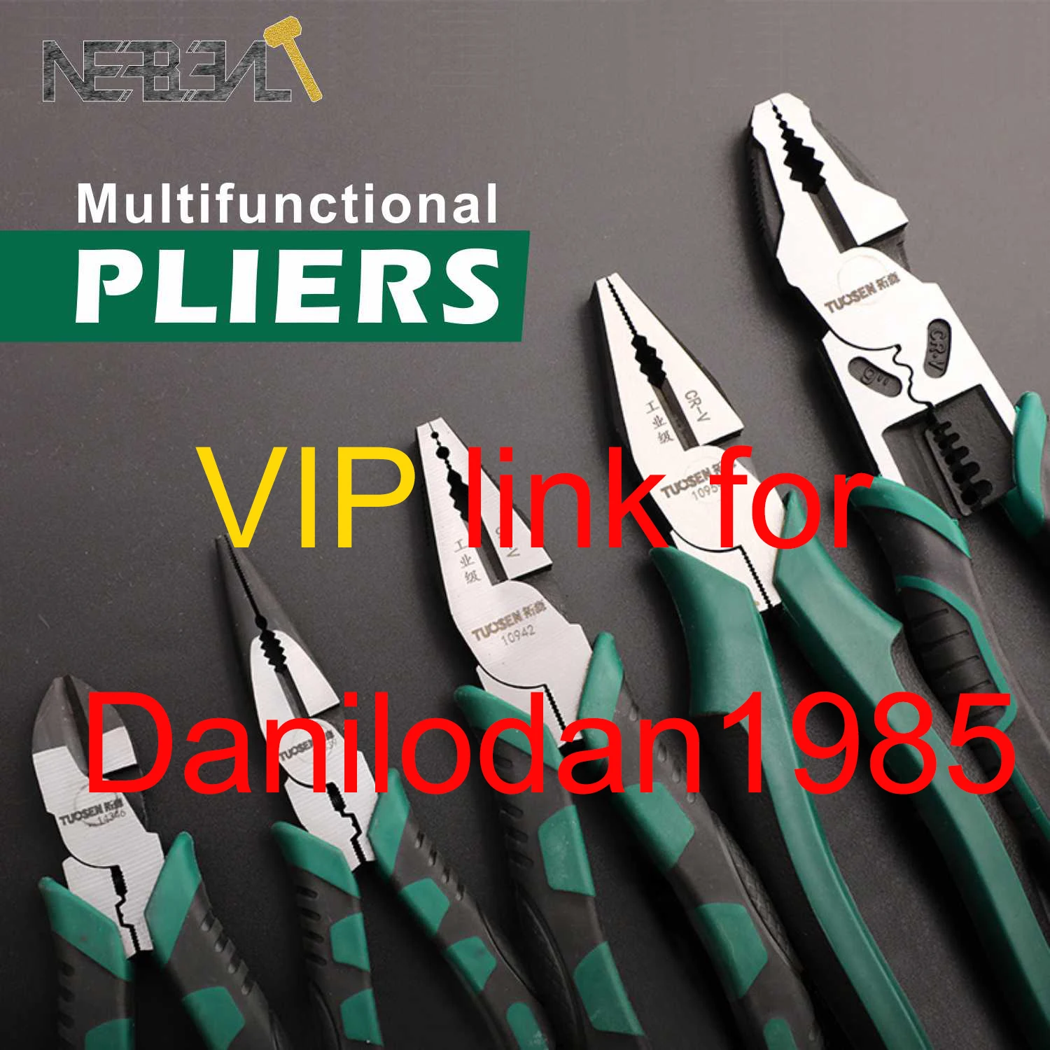 6''/8''/9'' Multifunction Pliers Set Combination Needle Nose Pliers Stripper/Crimper/Cutter VIP link for Danilodan1985