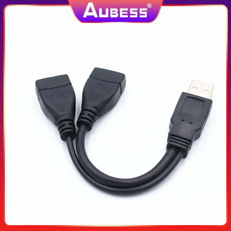 

5gbps High-speed Operation Usb 2.0 Cable Usb1 Tow 2 Y Data Line Power Adapter Converter Splitter Data Cable Y Data Cable 15/30cm
