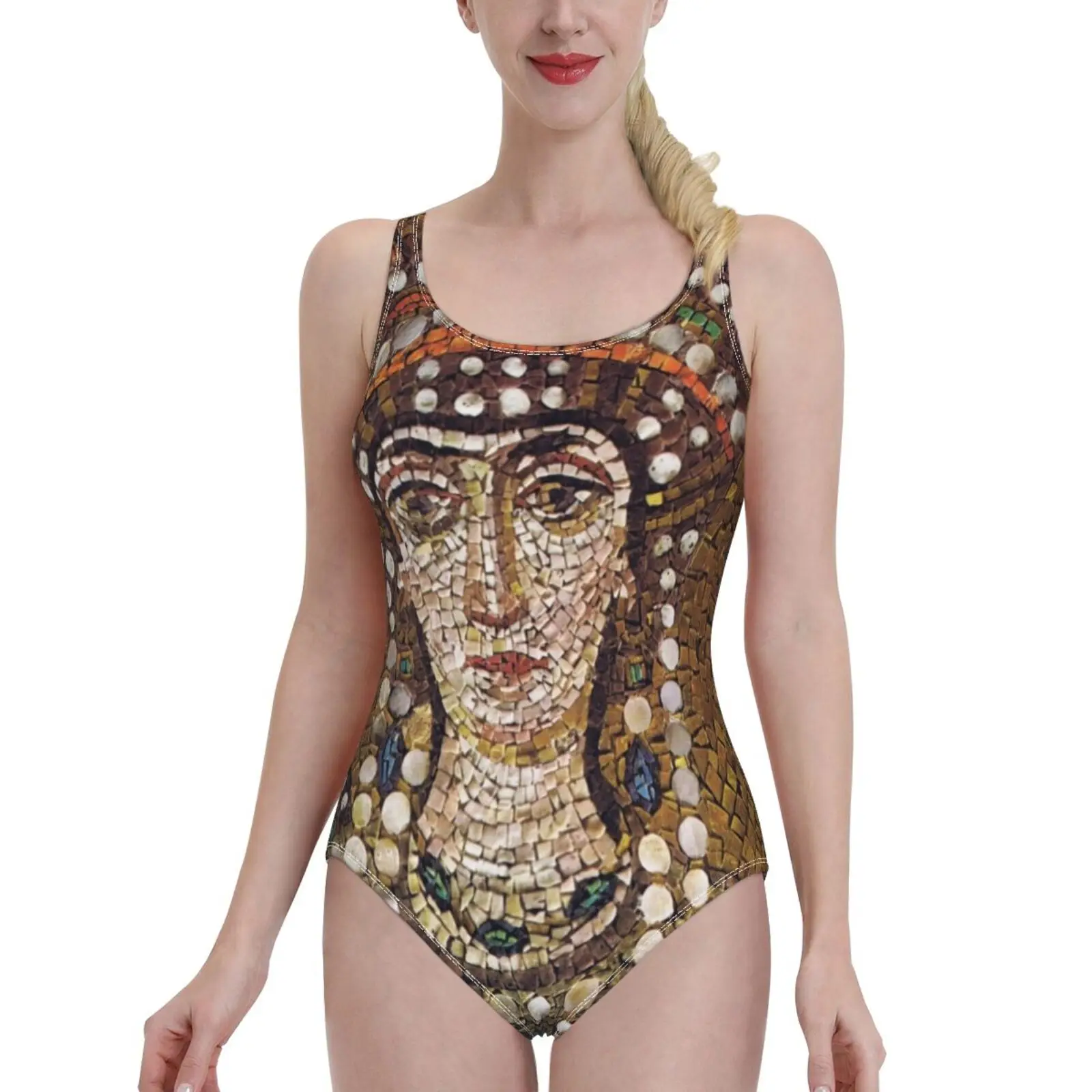 

Слитный купальник Theodora в Византии, женский купальник, сексуальный Классический купальник с открытой спиной, пляжная одежда для купания, моз...