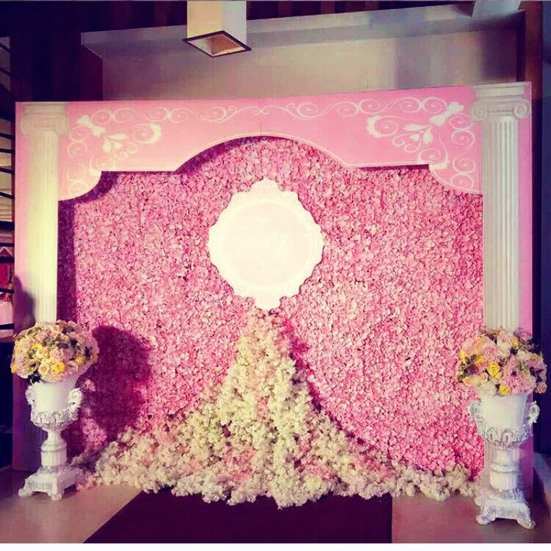 

Wedding Holiday Party Decoration Background Wall 40cm*60cm Simulation Plant Flower Row Living Room Home Decoration Fake Flower