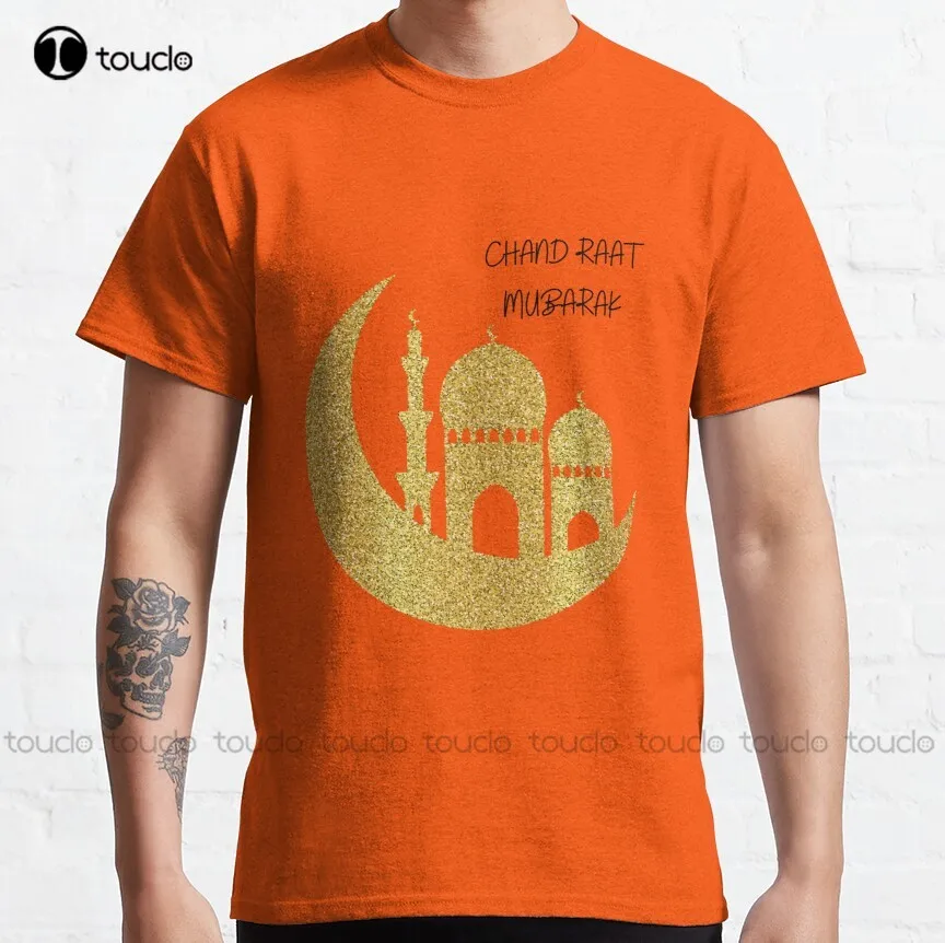 

Chand Raat Mubarak Classic T-Shirt Womens T Shirts Graphic Fashion Creative Leisure Funny Harajuku T-Shirt Custom Gift Xs-5Xl