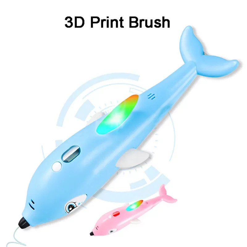 

Ручка для 3d-печати, Детская Умная Ручка в форме рыбы с ЖК-экраном для маленьких девочек и мальчиков