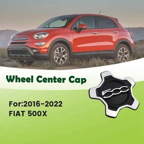 Крышка центрального колпачка колеса автомобиля 6AN69LXHAA 735626312 для Fiat 500X 2016-2022 Пылезащитный чехол Автомобильные аксессуары