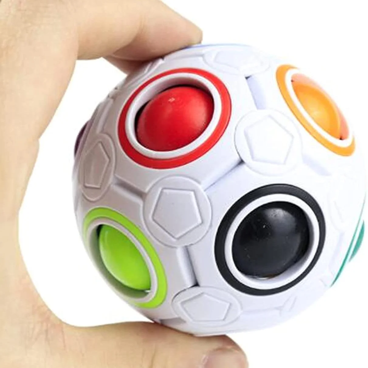 

Лидер продаж, волшебный Радужный пазл-шар, Обучающие Забавные игрушки-антистресс для детей, игрушка для развития мозга