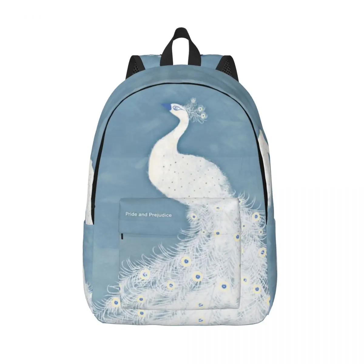 

Холщовый рюкзак для мальчиков и девочек с принтом гордости и предсказаний Джейн Остен, школьные дорожные сумки с павлиньими перьями для колледжа, сумки для книг