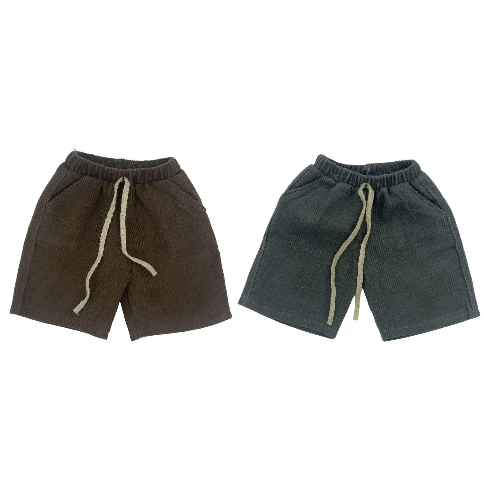 

1/12 Scale Men Figure Short Pants Costume Miniature Clothing for 6in Dress up Male Action Figures Doll Model Accessory