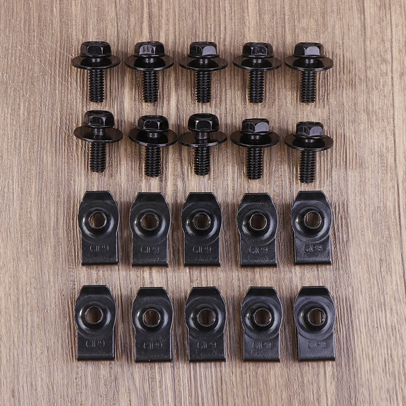 Болты кузова автомобиля и зажимы с U-образной гайкой M6 крышка двигателя защита от