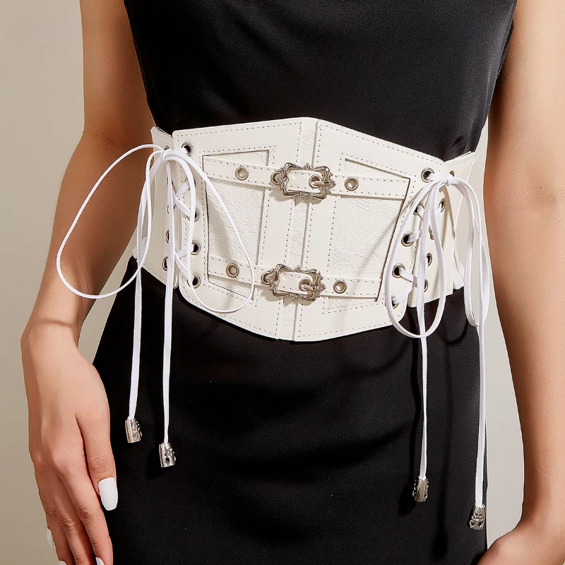 

Punk Corset Underbust Women Elegant Corset Curved Shaper Modeling Strap Slimming Waist Belt Solid Color Corset Bustiers