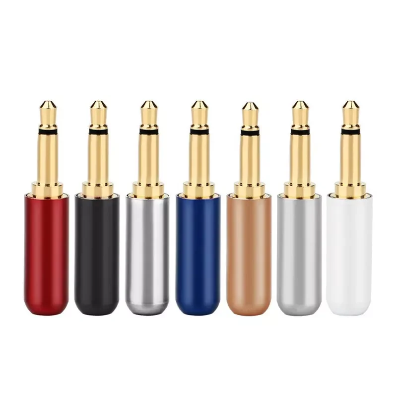 

NEW2023 Jack 3.5 mm 2 Poles Audio Connector Mono Plug 3.5mm Headphone Adapter Microphone Connectors Earphone Soldering Metal All
