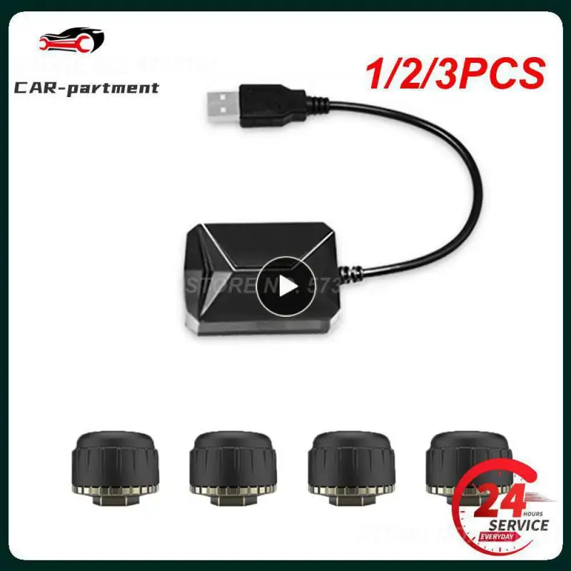 

1/2/3 шт. USB Android TPMS система мониторинга давления в шинах дисплей для телефона мультимедийный плеер с 4 датчиками