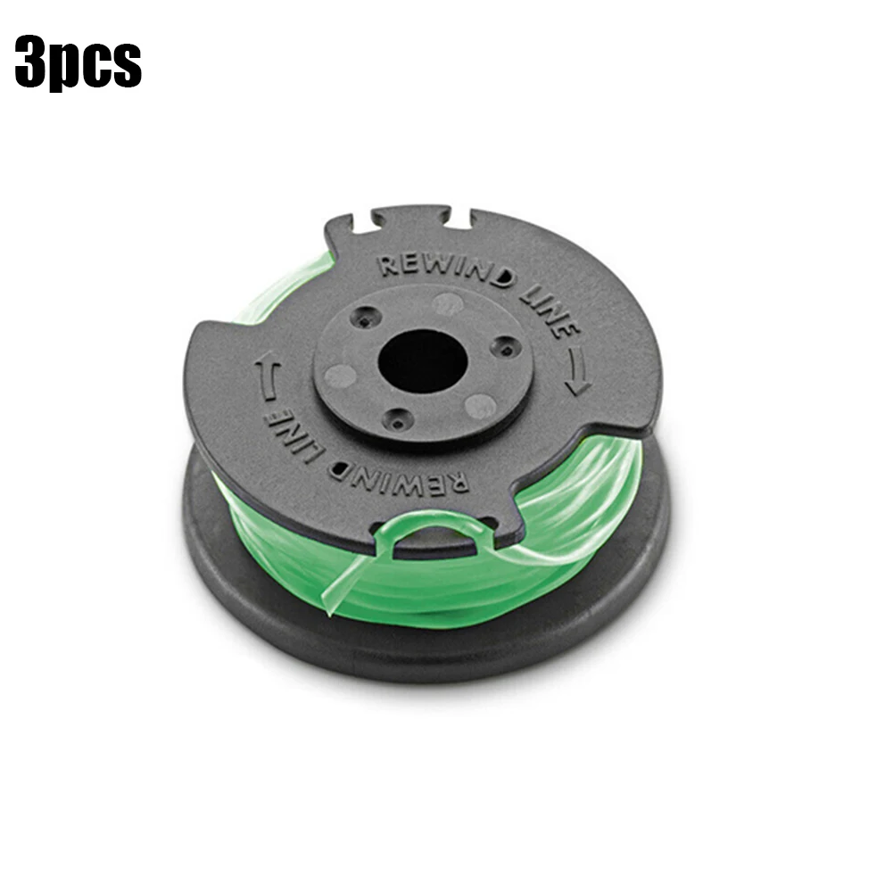 3PCS Thread Spool Green Ø2.0mm For Karcher All 18 V Battery Power Strimmers Garden Power Tools Replacement Parts