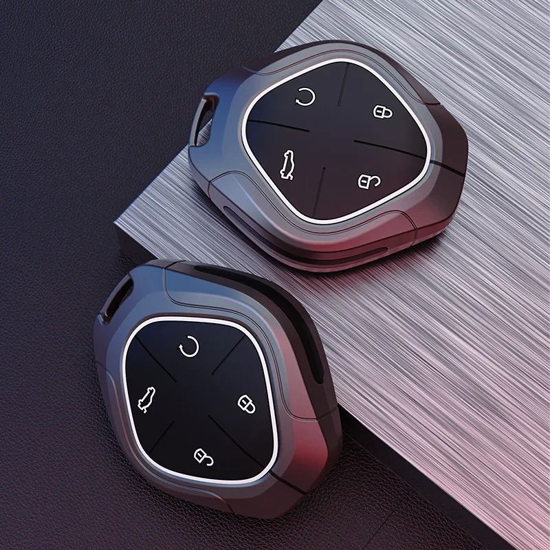 Фото Для Chery Jetour Dashing IDM I-DM X-1 Plus из цинкового сплава, силика, автомобильный ключ, полный чехол, чехол для сумки с дистанционным управлением, металлическая пряжка, аксессуары №4
