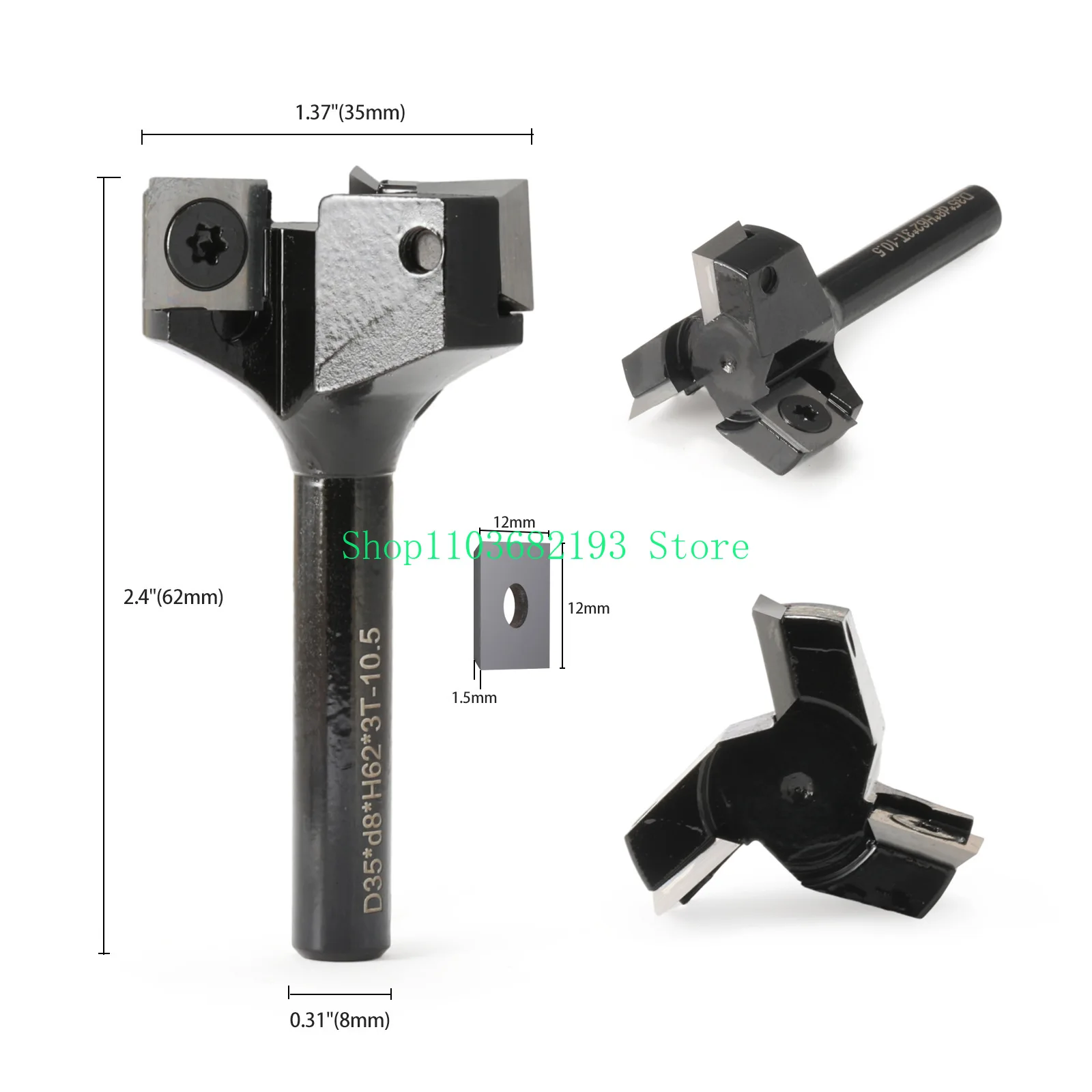 Т-образный нож с 3 лезвиями сброс тип лезвия искусственный 8 ручками 12 ручка 1/2