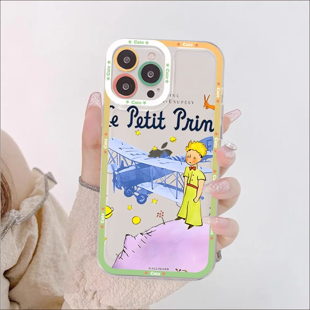 Little Prince Starry Sky Phone Case For IPhone 13 14 Pro Max XS XR 12 11 Pro 13 Mini 6 7 8 Plus Soft Clear Back Cover