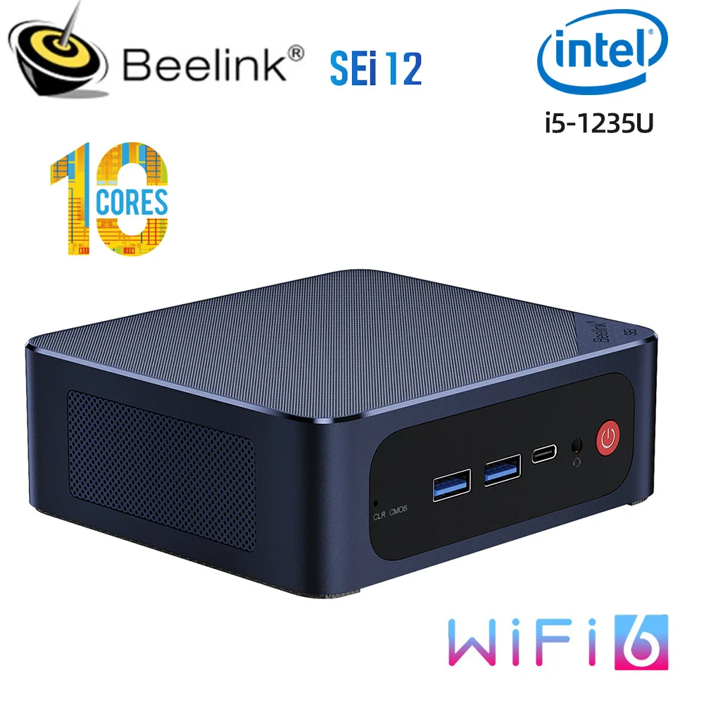 Beelink-Mini PC SEi 12, Intel Core i5 1235U, 12. ª generación, Windows...