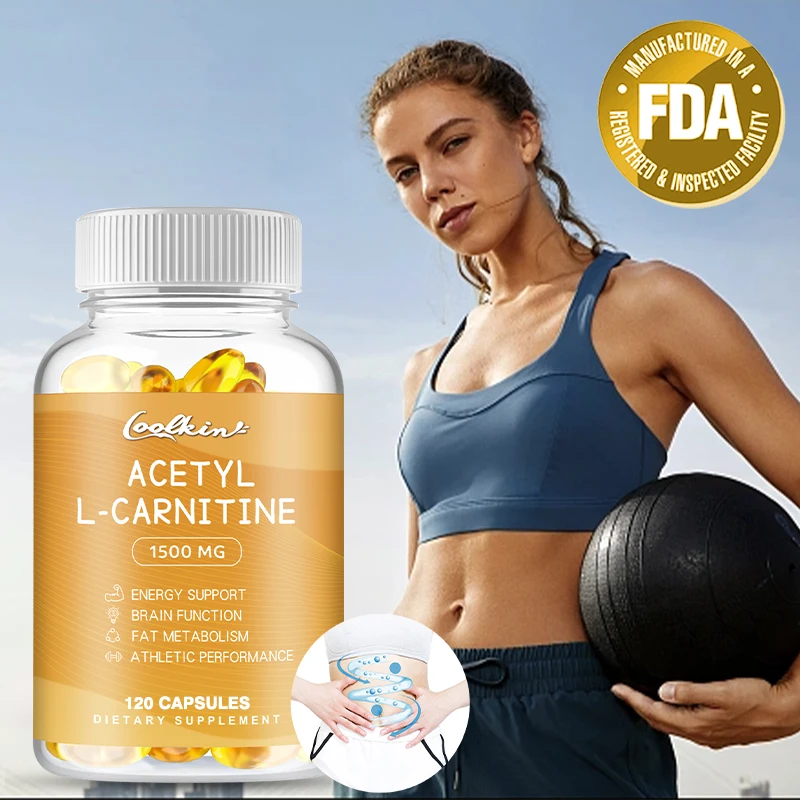 

Acetyl L-Carnitine Capsules 1500 Mg High Potency Supports Energy & Memory Enhances Performance Boosts Metabolism Weight Loss