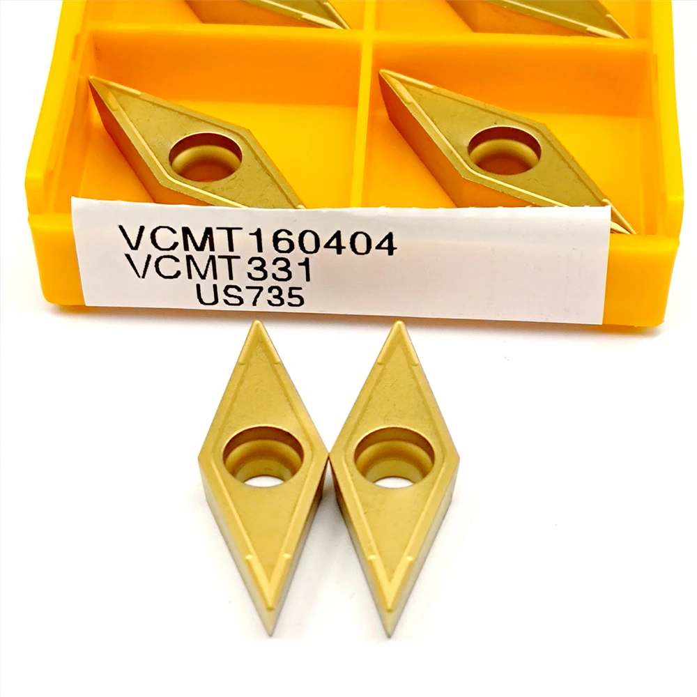 

Processing Metal VCMT160404-MA VP15TF UE6020 US735 CNC Lathe Carbide Insert Original External VCMT 160404 Turning Tool