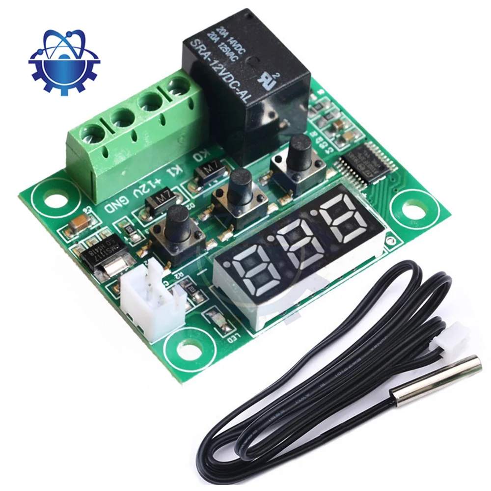 

W1209 LED Thermostat 12V Sensor Board Digital Temperature Control Switch Module Controller Sensor Relay Switch Module 50-110℃