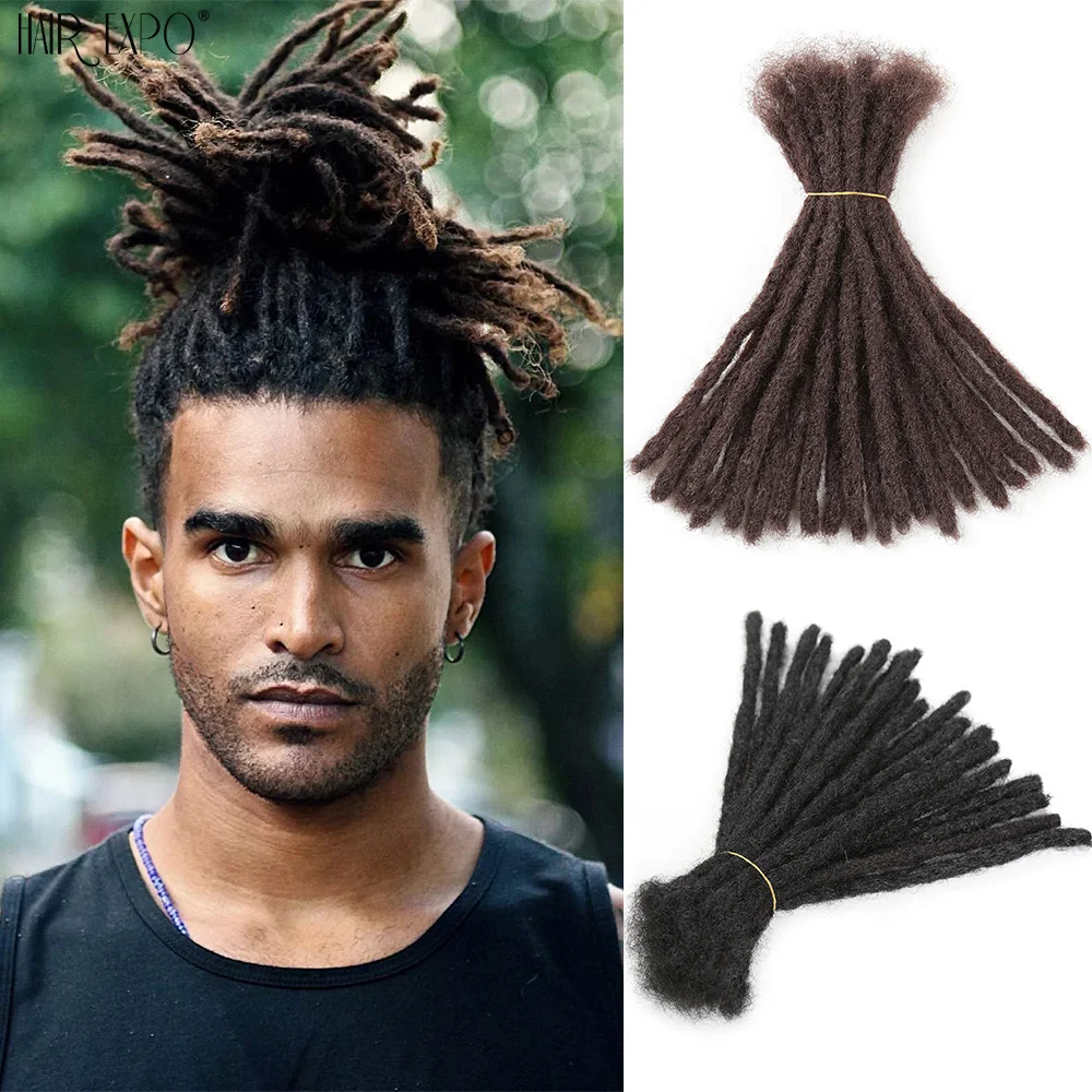 Synthetic Dreadlocks Crochet Hair Handmade Dreadlocks Hair Extensions Pure and Ombre Reggae Braiding Hair For Afro Men and Women