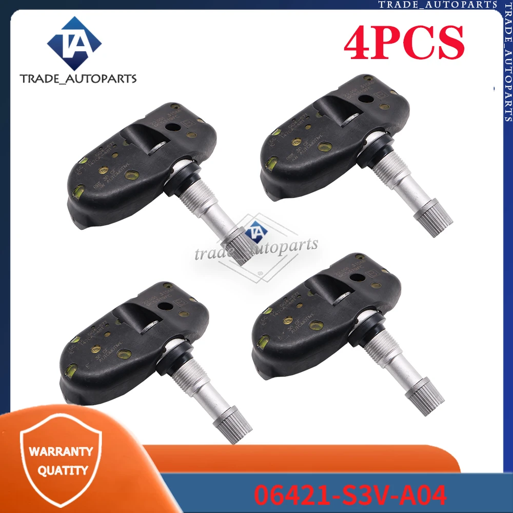 

4Pcs Tire Pressure Monitor Sensor TPMS For Acura MDX RL TL Honda Odyssey Pilot Ridgeline 06421-S3V-A04 06421S3VA04 06421S3VA02