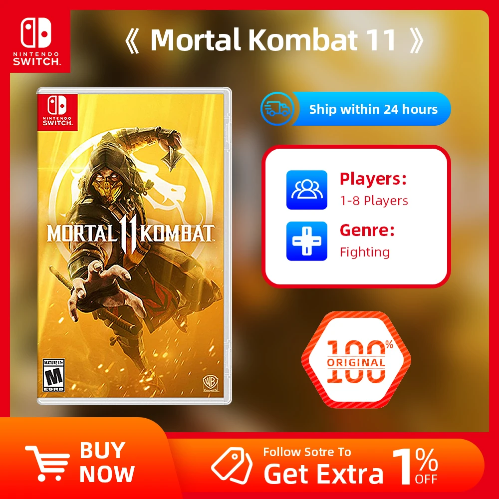 Mortal Kombat 11 Standard Edition Для Nintendo Switch — Поддержка Физических Картриджей Портативное ТВ