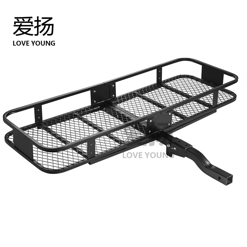 

Quality steel folding car rear hitch mount cargo carrier rack