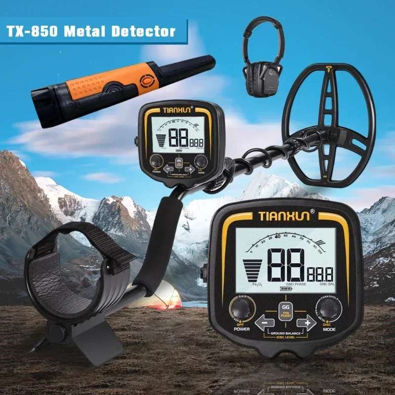 YYHC-недорогой детектор золота tx 850 Профессиональный металлоискатель