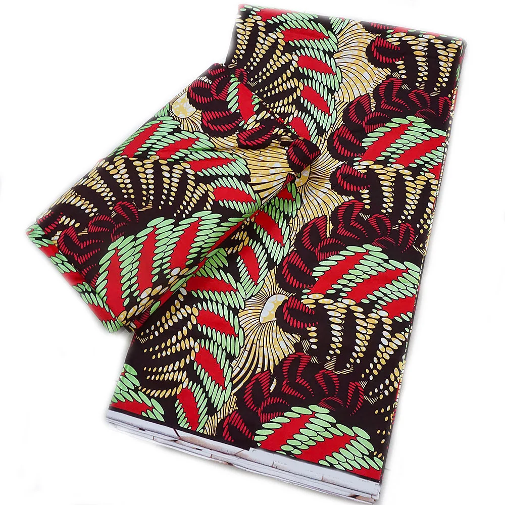 

100%Cotton Veritable Original Ankara African Real Wax Prints Fabric Ghana Style High Quality Nigeria Batik Gold Wax Fabric Pagne