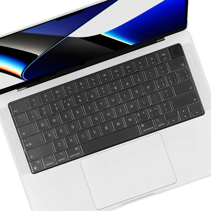 Cover per tastiera Skin per MacBook Pro 14 A2442 A2779/ MacBook Pro 16 A2485 A2780 con Chip M1/MacBook Air Chip M2 da 13.6 pollici A2681