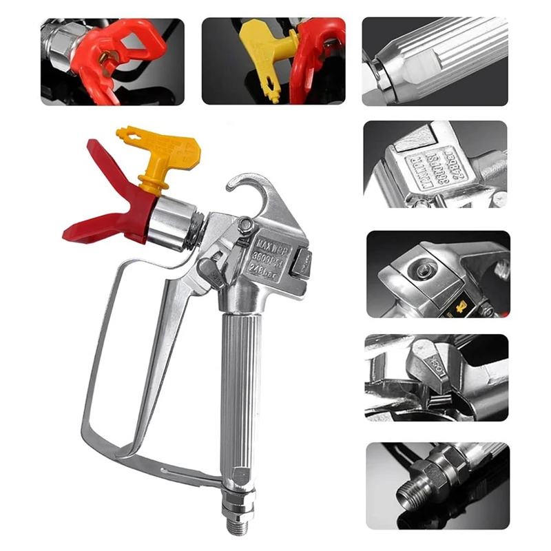 Комплект безвоздушного распылителя краски BEAU с 2 насадками 517 и защитой сопла 5 шт.