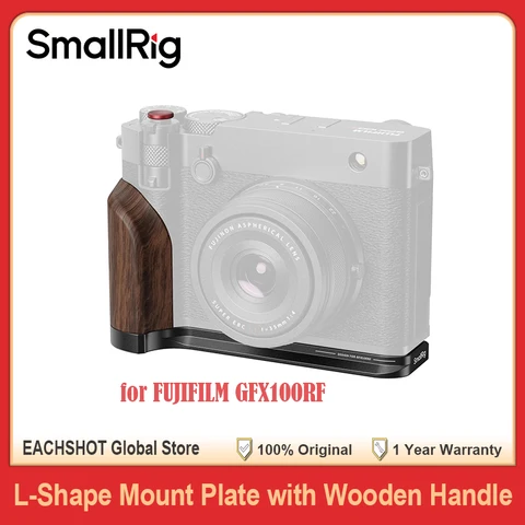 SmallRig L-образная монтажная пластина 72 г, легкая, с деревянной ручкой, двухсторонняя быстросъемная пластина для камеры FUJIFILM GFX100RF