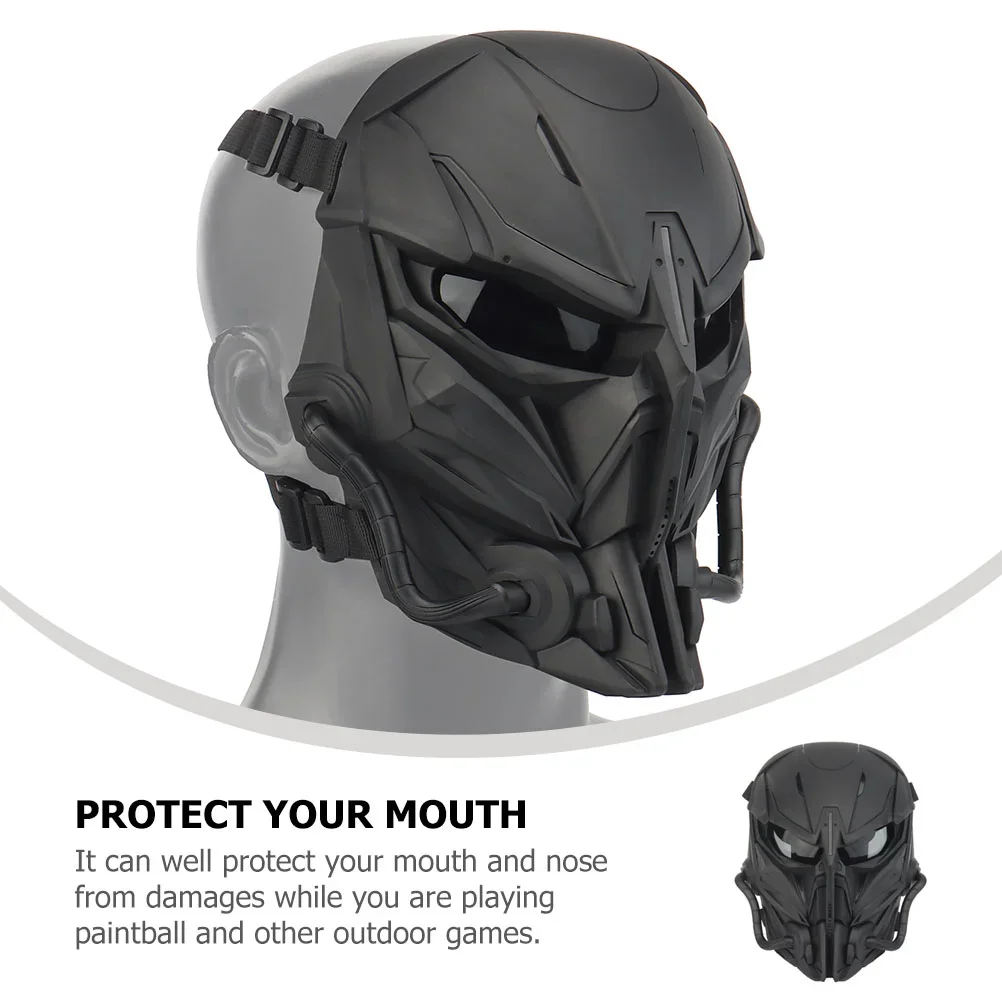 Маска светодиодные готические маски анфас кибер-маски робот панк косплей Fi