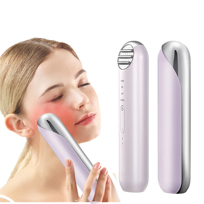 Home Use Skin Tightening Wrinkle Removal Rf Lifting Photon Machine EMS Micro Current Pores Shrinking Ice Cold Facial Massager