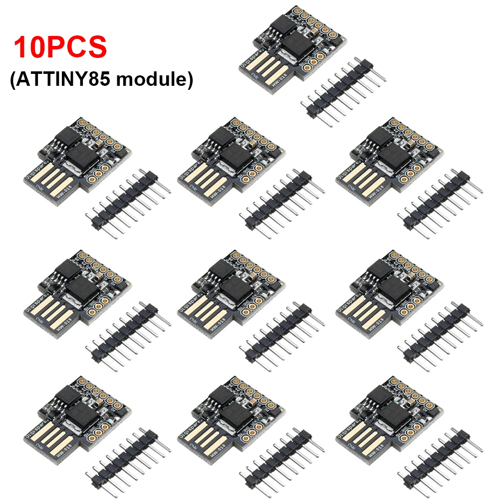 10PCS TINY85 Digispark Kickstarter Micro Development Board ATTINY85 Module For Arduino IIC I2C USB Durable Module Accessories