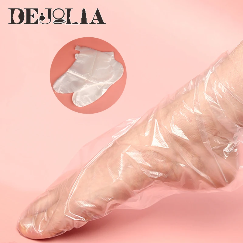 

100PCS Transparent Disposable Foot Bags Detox SPA Covers Pedicure Prevent Infection Remove Chapped Foot Care Tools Bath Wipe