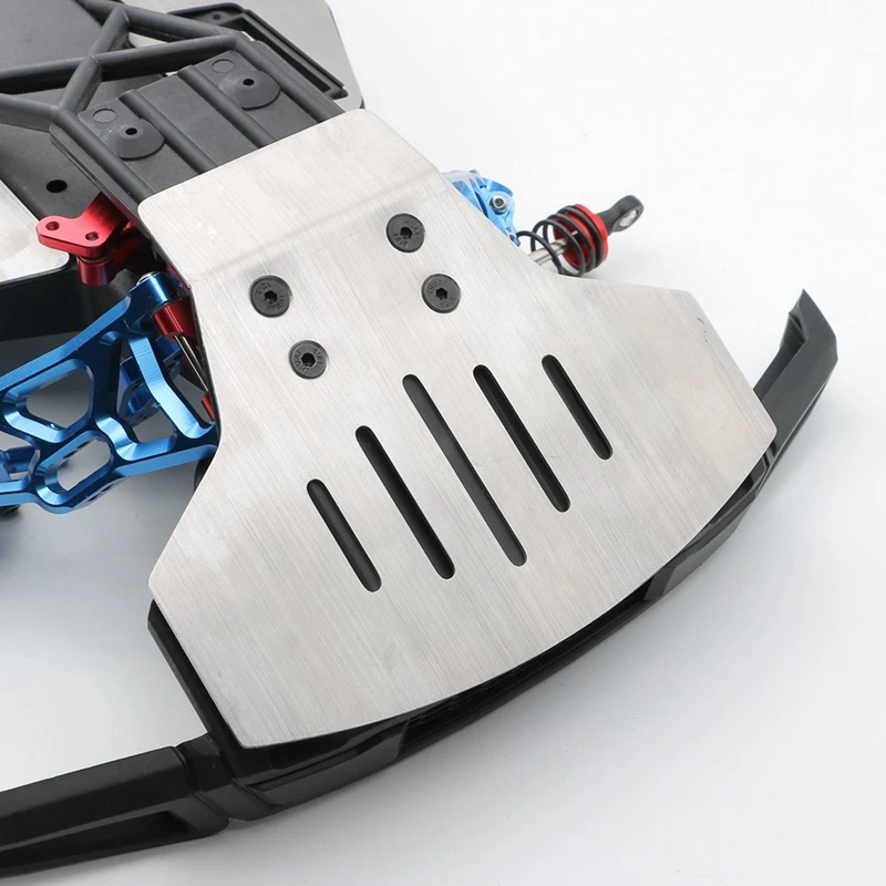 Фото Передняя и задняя защита корпуса из нержавеющей стали для Traxxas Slash 2WD 1/10 аксессуары для радиоуправляемых автомобилей №4