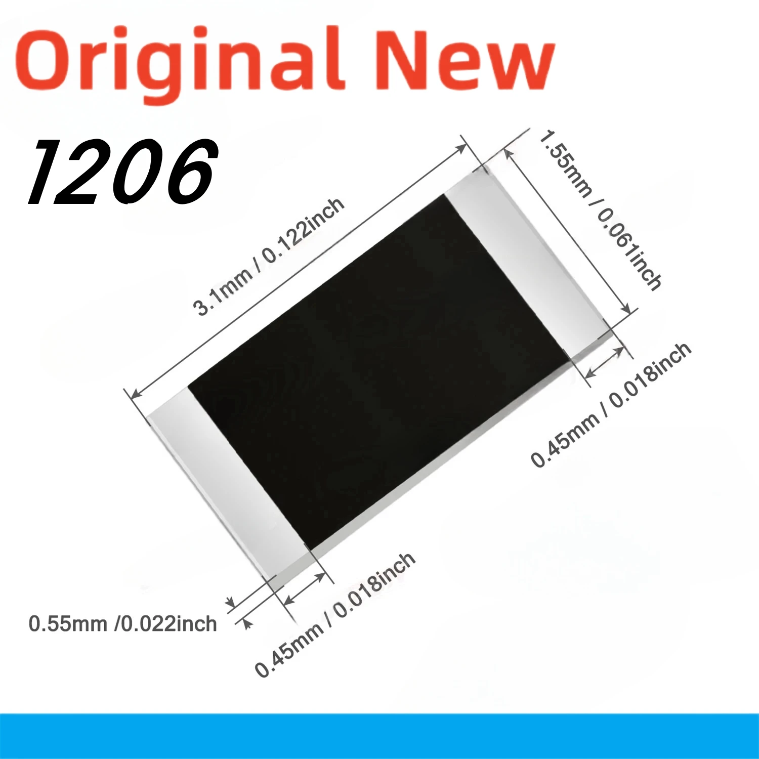 Набор резисторов 100 1206 SMD 1% шт. набор 0 1 220 330 470 1K 4 7 K 10K 20K 33K 43K 75K 82K Ом 1/4 Вт