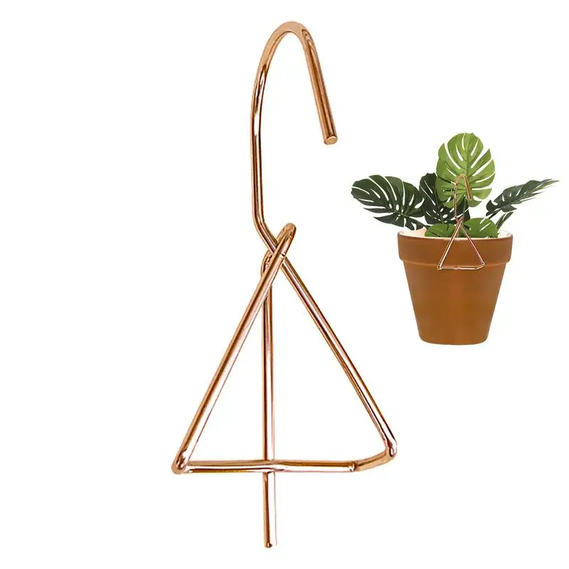 

Plant Hangers Outdoor Wall Clay Pot Hanger Hook For 4-7in Terracotta Pot Hangings Plant Pots Bird Feeders Flower Basket Wind