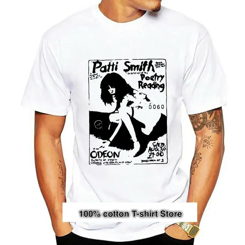 

Camiseta no oficial de Patti Smith, póster de poetría para mujer, CGBG, punk, poet, música rock (2)
