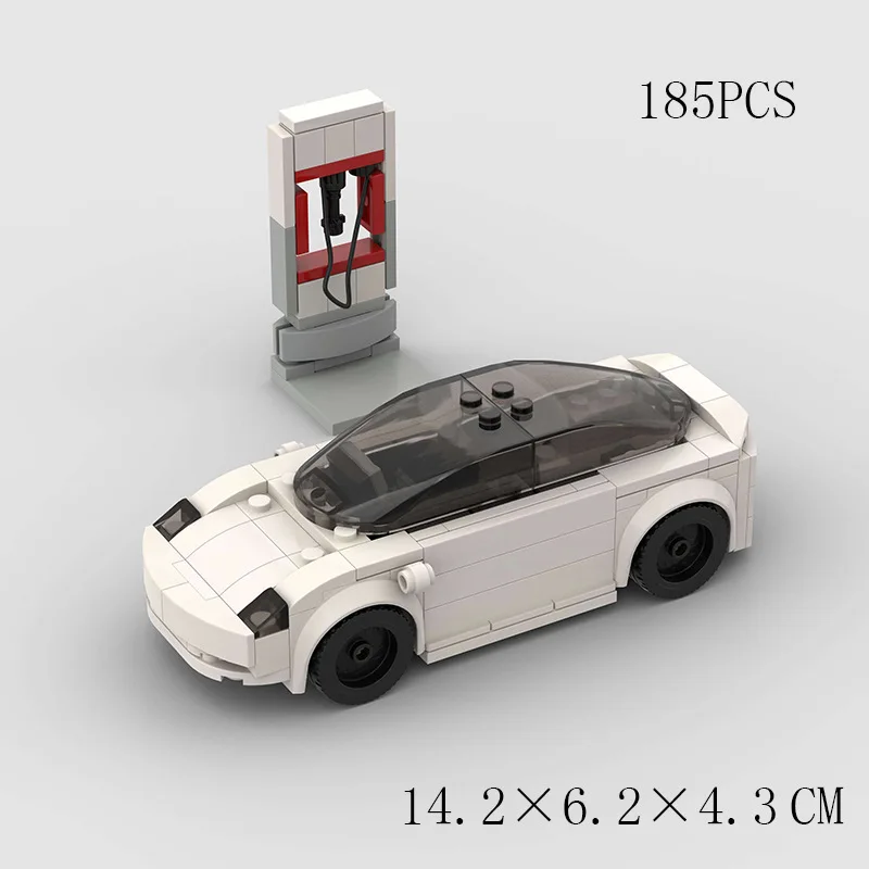 

Technical Car City Tesla Model 3 and Cybertruck Electric Vehicle Speed Champions DIY Building Blocks Bricks Kid Toys Xmas Gift