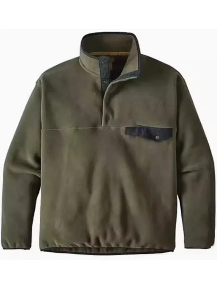 Мужская флисовая куртка с воротником-стойкой