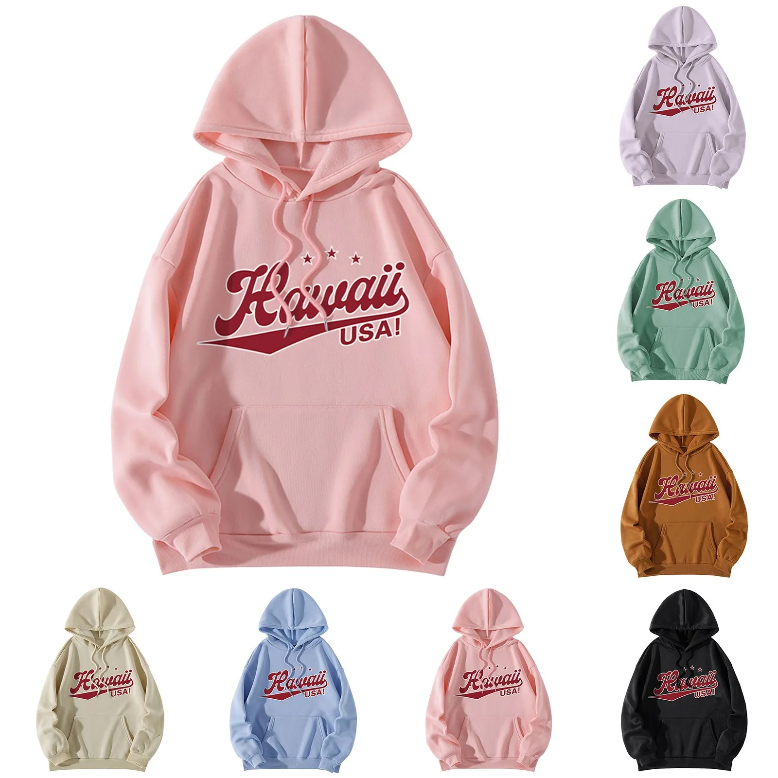 

Girls Jacket Hoodless For Women Fit Full Hooded Crewneck Loose Sweatshirt Casual Long Sleeve Pullover Plain Women Sweatshirts