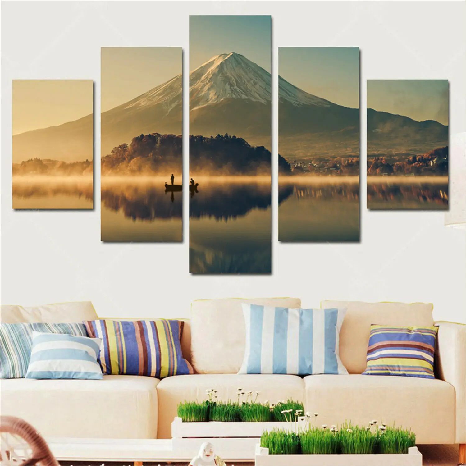 Fuji 5 шт. HD Печать на холсте настенный постер для гостиной без рамки панелей